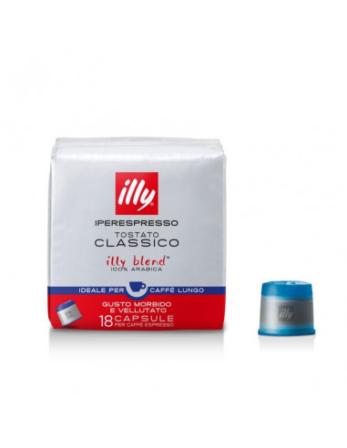 18 CAPSULE TOSTATURA CLASSICA ESPRESSO LUNGO - Illy