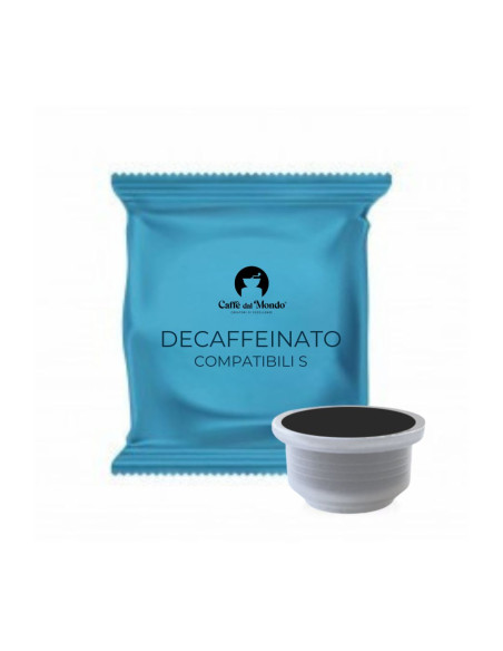 100 CAPSULE COMPATIBILI ''S'', LA CAPSULERIA, NERONOBILE, FURIA, MITO, NOEMI SELEZIONE DECAFFEINATO