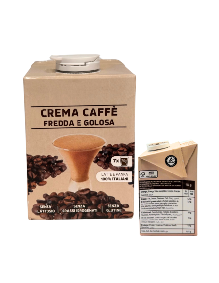 Crema Fredda Al Caffè - Brick da 500 gr 7 porzioni