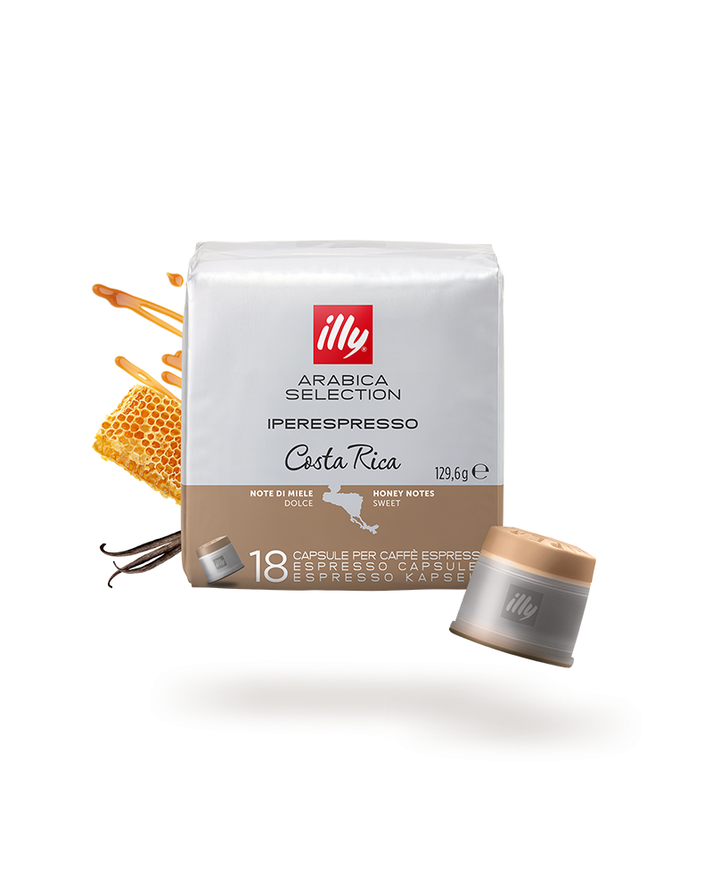 18 CAPSULE ILLY  IPERESPRESSO  MONOORIGINE COSTA RICA ORIGINALI