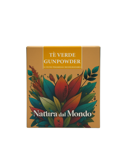 Filtri Piramidali seta THE VERDE GUNPOWDER 2,5 gr - 12 pz