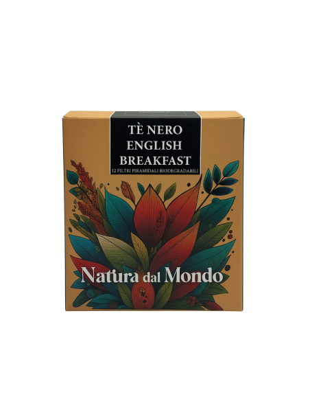 Filtri Piramidali seta THE NERO ENGLISH BREAKFAST 2,5 gr - 12 pz
