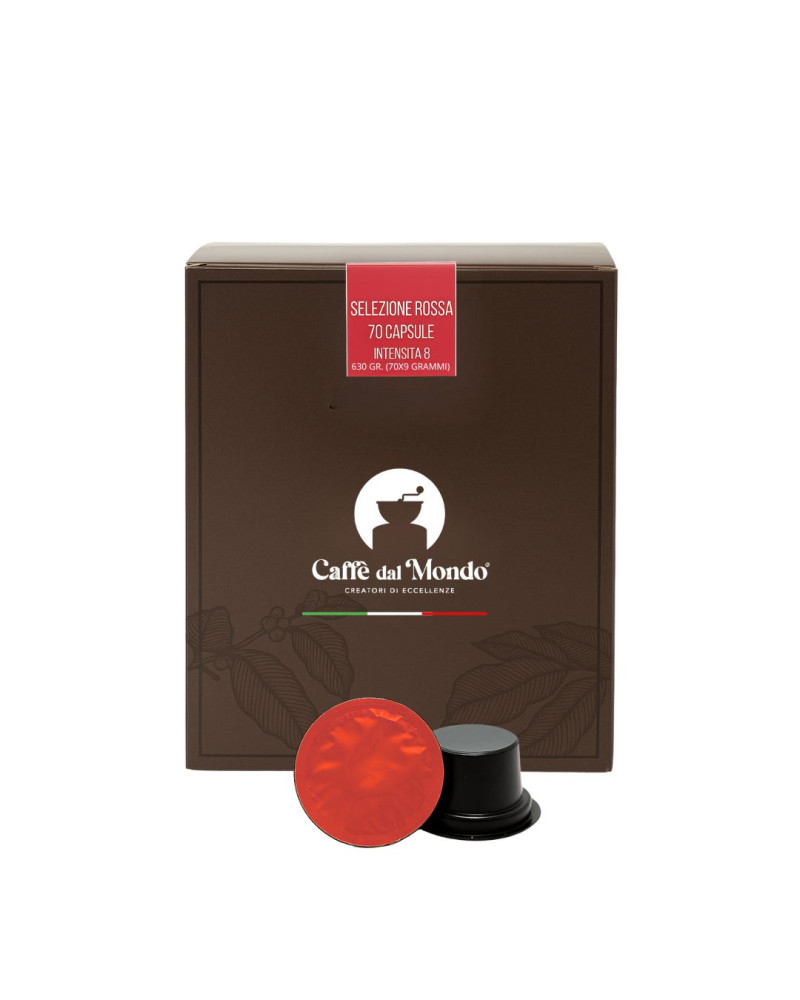 SISTEMA CAFFE' DAL MONDO - Selezione Rossa - 70 capsule *acquistabile solo nei negozi CAFFE' DAL MONDO
