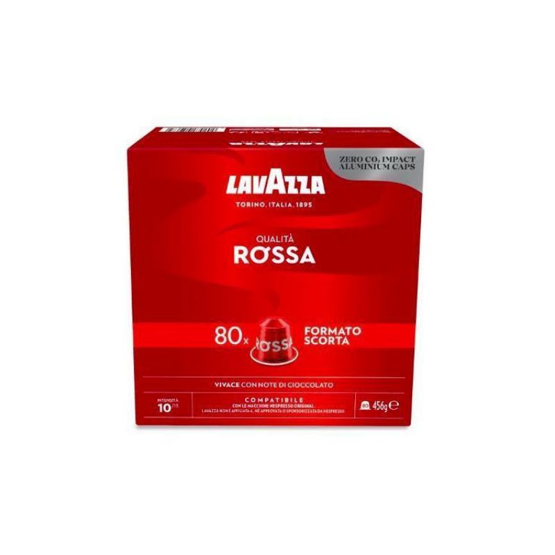 LAVAZZA QUALITA' ROSSA COMPATIBILI NESPRESSO 80 CAPSULE ALLUMINIO