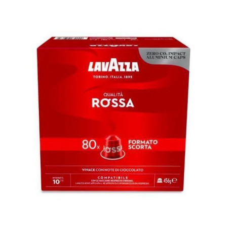 LAVAZZA QUALITA' ROSSA COMPATIBILI NESPRESSO 80 CAPSULE ALLUMINIO