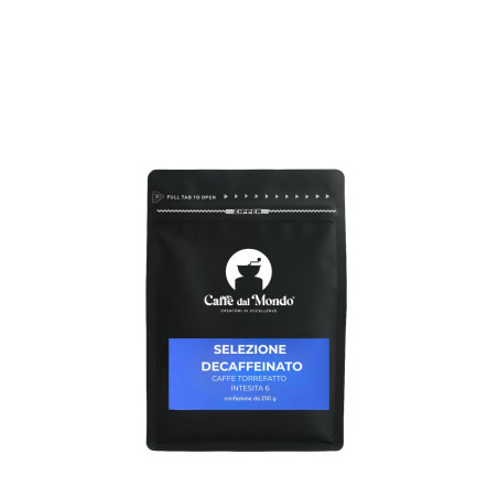 Caffè in Grani  (anche macinato al momento) - Decaffeinato Caffe dal Mondo - 250gr