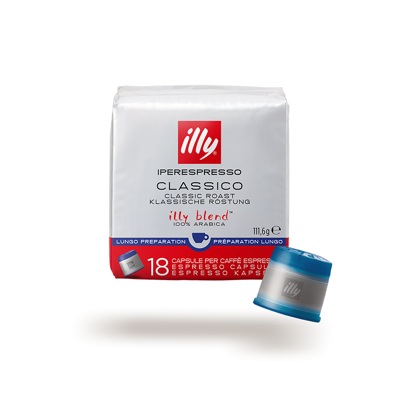 18 CAPSULE TOSTATURA CLASSICA ESPRESSO LUNGO - Illy