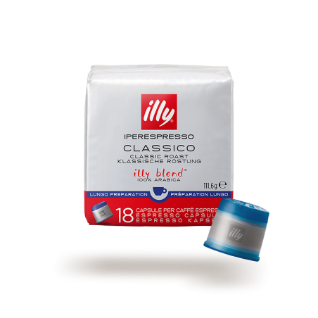 18 CAPSULE TOSTATURA CLASSICA ESPRESSO LUNGO - Illy