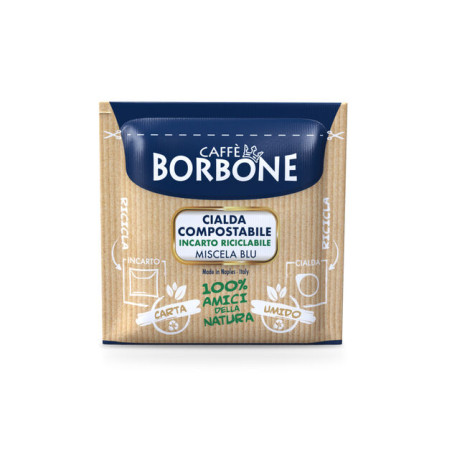 BORBONE CIALDE CARTA MISCELA BLU 50 CIALDE COMPOSTABILI