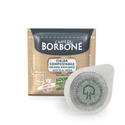 BORBONE CIALDE CARTA 44 MM E.S.E. MISCELA NERA  50 CIALDE COMPOSTABILI