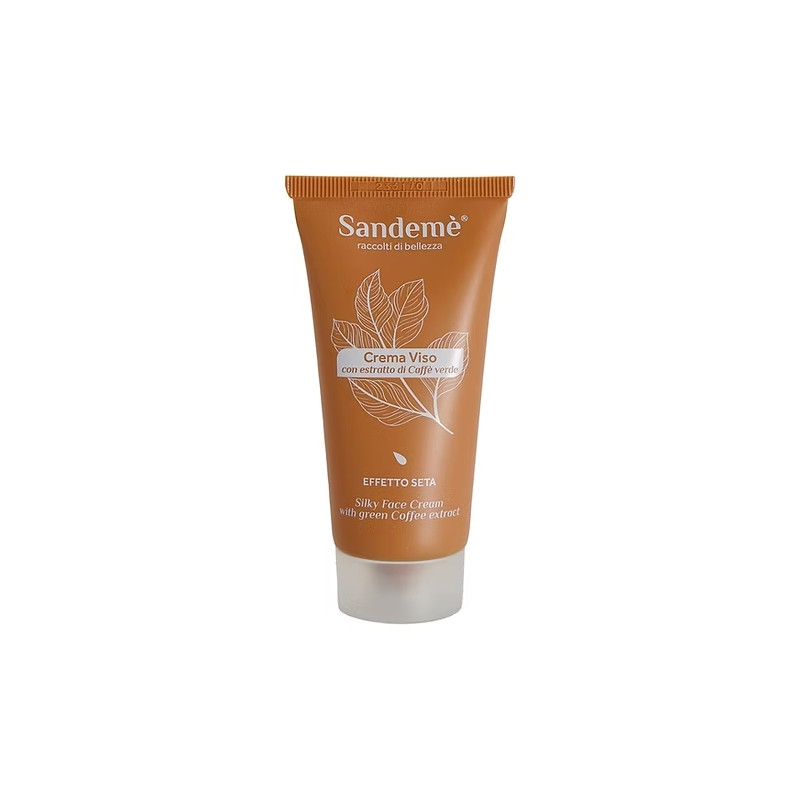 SANDEME' Crema Viso Antiossidante al Caffè Verde – Idratante e Illuminante – 50 ml