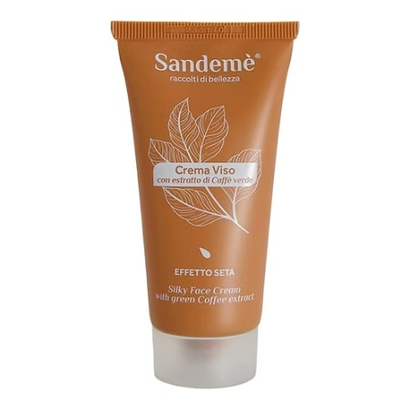 SANDEME' Crema Viso Antiossidante al Caffè Verde – Idratante e Illuminante – 50 ml