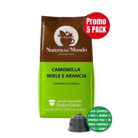 14 capsule compatibili Dolce Gusto Camomilla Miele Arancia