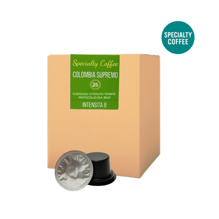 SISTEMA CAFFE' DAL MONDO - COLOMBIA SUPREMO - 25 capsule SPECIALTY COFFEE *acquistabile solo nei negozi CAFFE' DAL MONDO