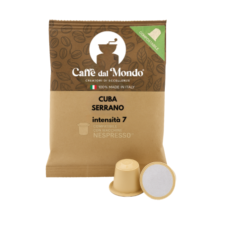 10 capsule compatibili Nespresso Caffè dal Mondo Monorigine Superior Serrano Lavado