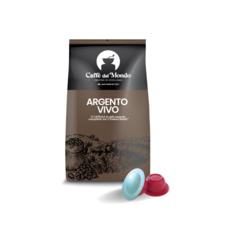 Caffè Dal Mondo Argento Vivo – Capsule Compatibili Bialetti