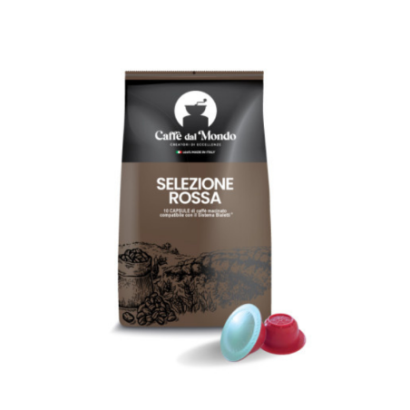 100 CAPSULE COMPATIBILI BIALETTI SELEZIONE ROSSA INTENSITA' 8