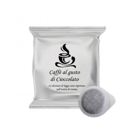 50 Cialde CARTA  Compostabili 44 mm al Cioccolato – Caffè Aromatizzato di Alta Qualità artigianale