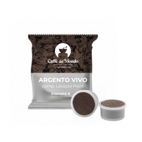 100 CAPSULE COMPATIBILI LAVAZZA ESPRESSO POINT SELEZIONE ARGENTOVIVO INTENSITA' 11