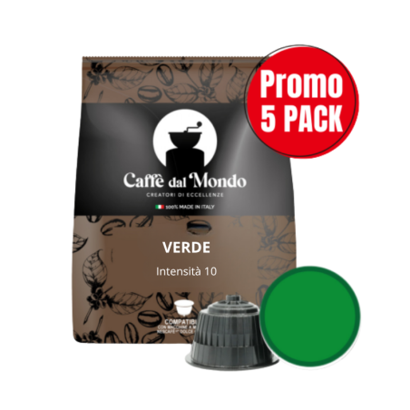 5 SACCHETTI CAPSULE SELEZIONE VERDE COMPATIBILI SISTEMA DOLCE GUSTO