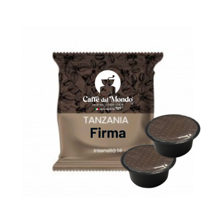 100 CAPSULE COMPATIBILI LAVAZZA FIRMA MONOORIGINE TANZANIA INTENSITA' 14