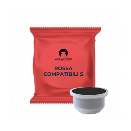 100 CAPSULE COMPATIBILI ''S'', LACAPSULERIA, FURIA, NERONOBILE,NOEMI, MITO SELEZIONE ROSSA INT. 8