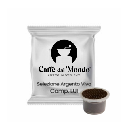 CAFFE'DALMONDO CAPSULE COMPATIBILI  SISTEMA LUI, FIORFIORE COOP, MARTELLO
