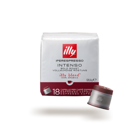 18 Capsule IPERESPRESSO Illy selezione Intenso Tostato Scuro.