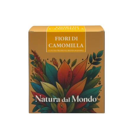 Natura dal mondo Tisana Filtri Piramidali seta FIORI DI CAMOMILLA