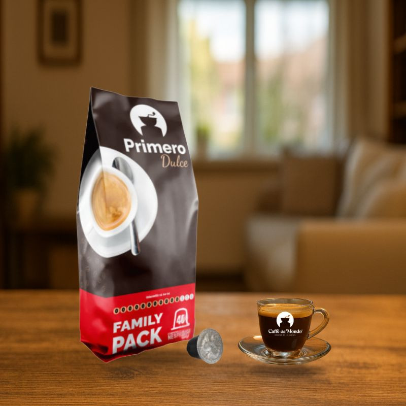 Promo Primero Dulce capsule  compatibili Nespresso Caffèdalmondo family pack