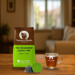 Dolce Gusto The con Zenzero gusto Lime Promo 5 Sacchetti - 70 capsule compatibili