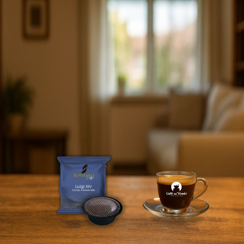 Caffè Sovrano Luigi XIV - 100 capsule compatibili Lavazza A Modo Mio