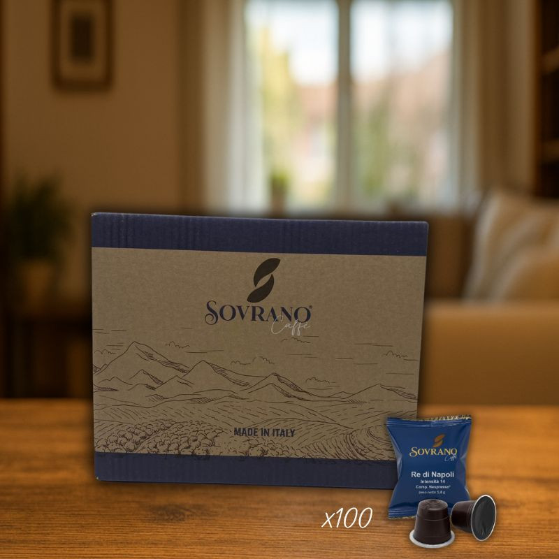CAFFE' SOVRANO  RE' DI NAPOLI COMPATIBILE NESPRESSO INTENSITA' 14