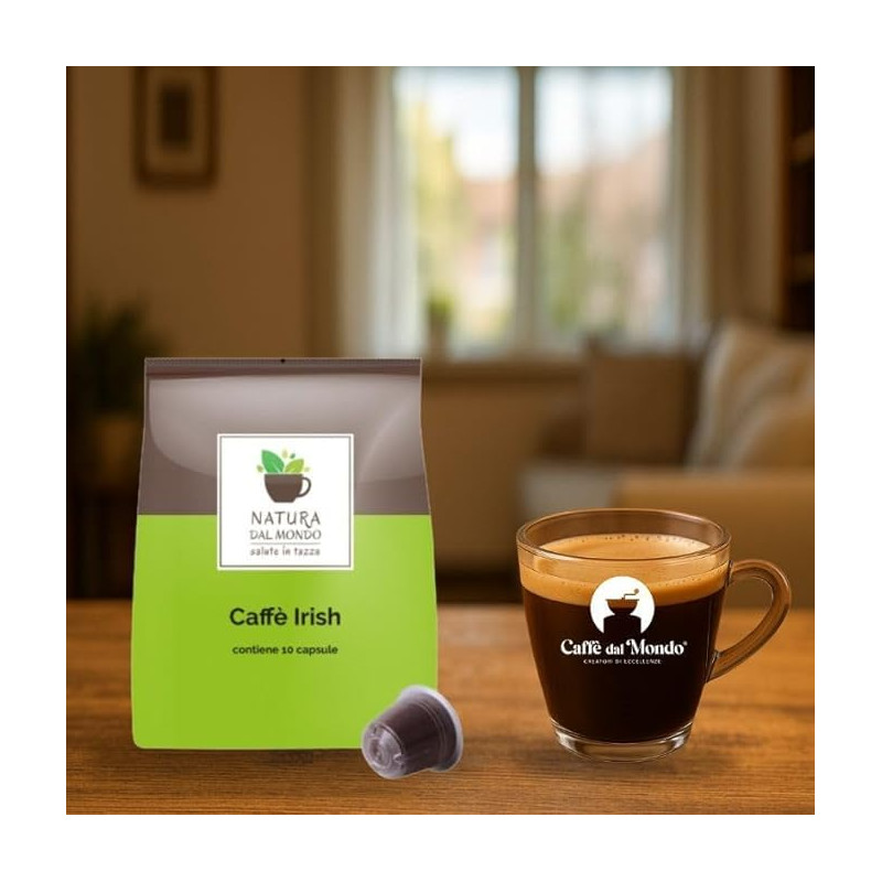 IRISH COFFEE  SOLUBILE  COMPATIBILE NESPRESSO CAFFE' AL WHISKY