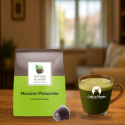 Capsule compatibili Nespresso solubili caffe'  Macaron Pistacchio