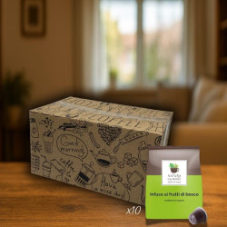 TISANA  IN FOGLIA IN CAPSULA COMPATIBILE NESPRESSO  FRUTTI ROSSI