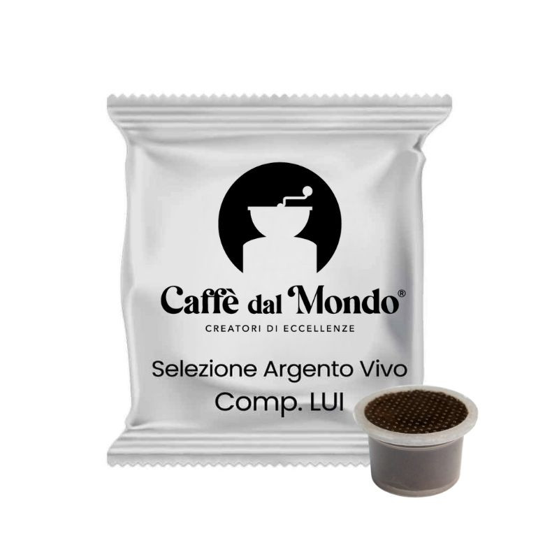 CAFFE'DALMONDO CAPSULE COMPATIBILI  SISTEMA LUI, FIORFIORE COOP, MARTELLO