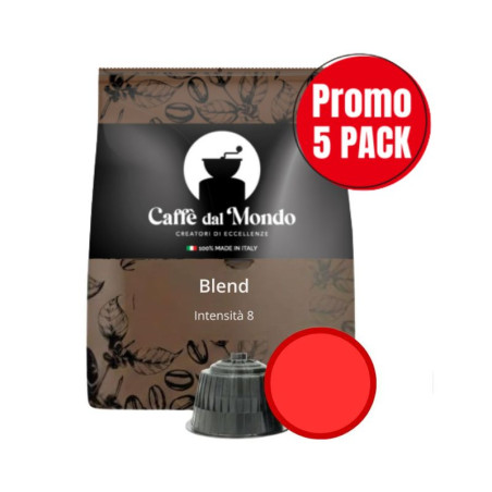 5 SACCHETTI CAPSULE SELEZIONE DECAFFEINATO COMPATIBILI SISTEMA DOLCE GUSTO