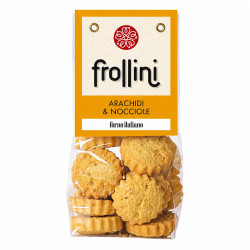 Frollini Artigianali Arachidi & Nocciole sacchetto 150 g - Forno Italiano